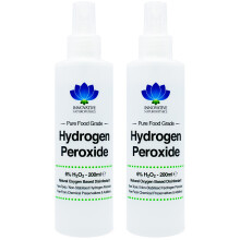 6% Food Grade Hydrogen Peroxide - 200ml Spray - Pack of 2