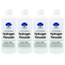 6% Food Grade Hydrogen Peroxide - 2 Litres (4 x 500ml Bottles)