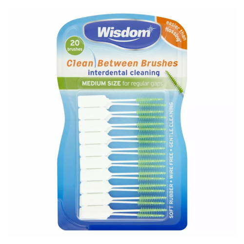 Wisdom Wisdom Clean Between Interdental Brushes, Medium, Pack of 20