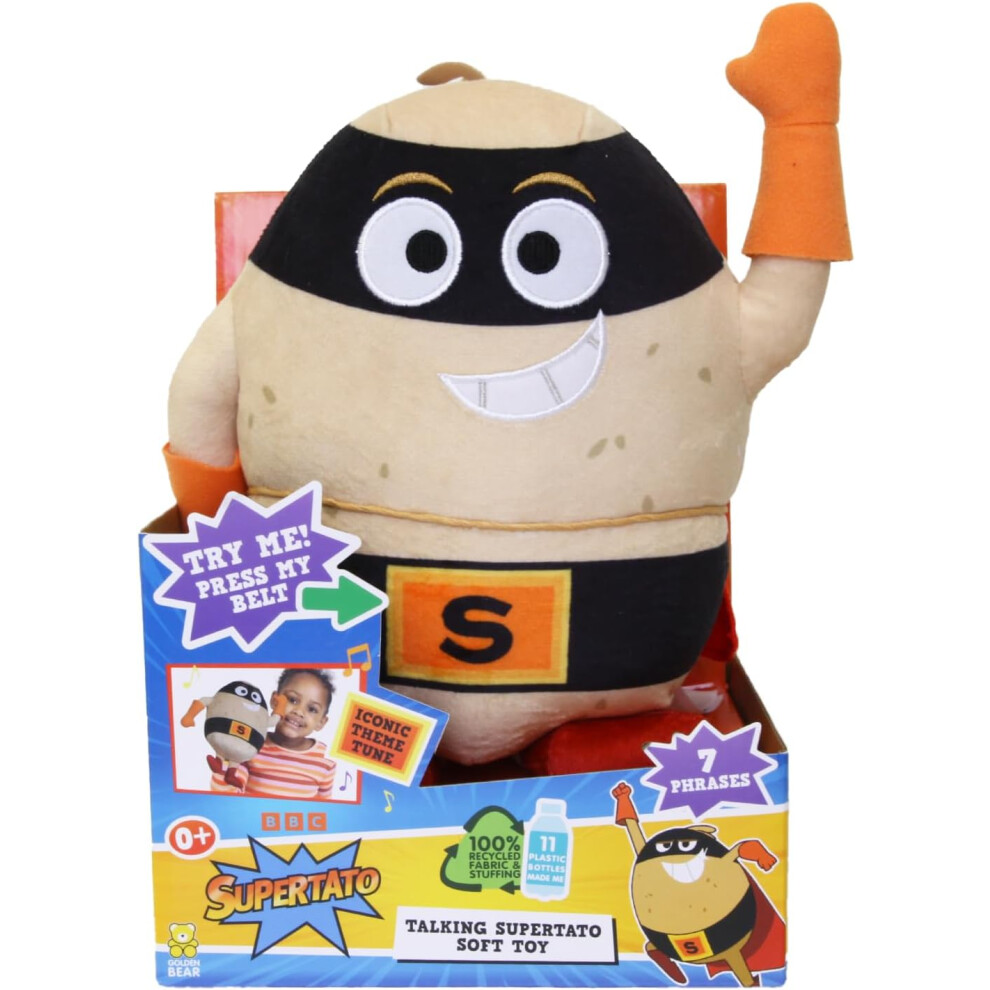 Talking Supertato Teddy Bear Soft Plush Toy