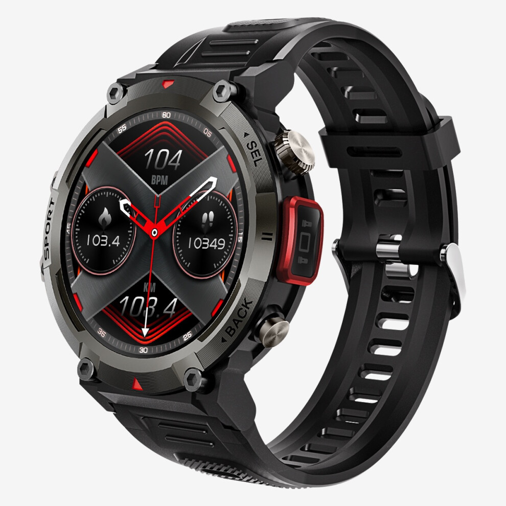 Chronus Chronus Smartwatch (Answer/Make Calls) Sleep Monitoring For Android And Iphone Ip67 Waterproof - Black 6976919910454
