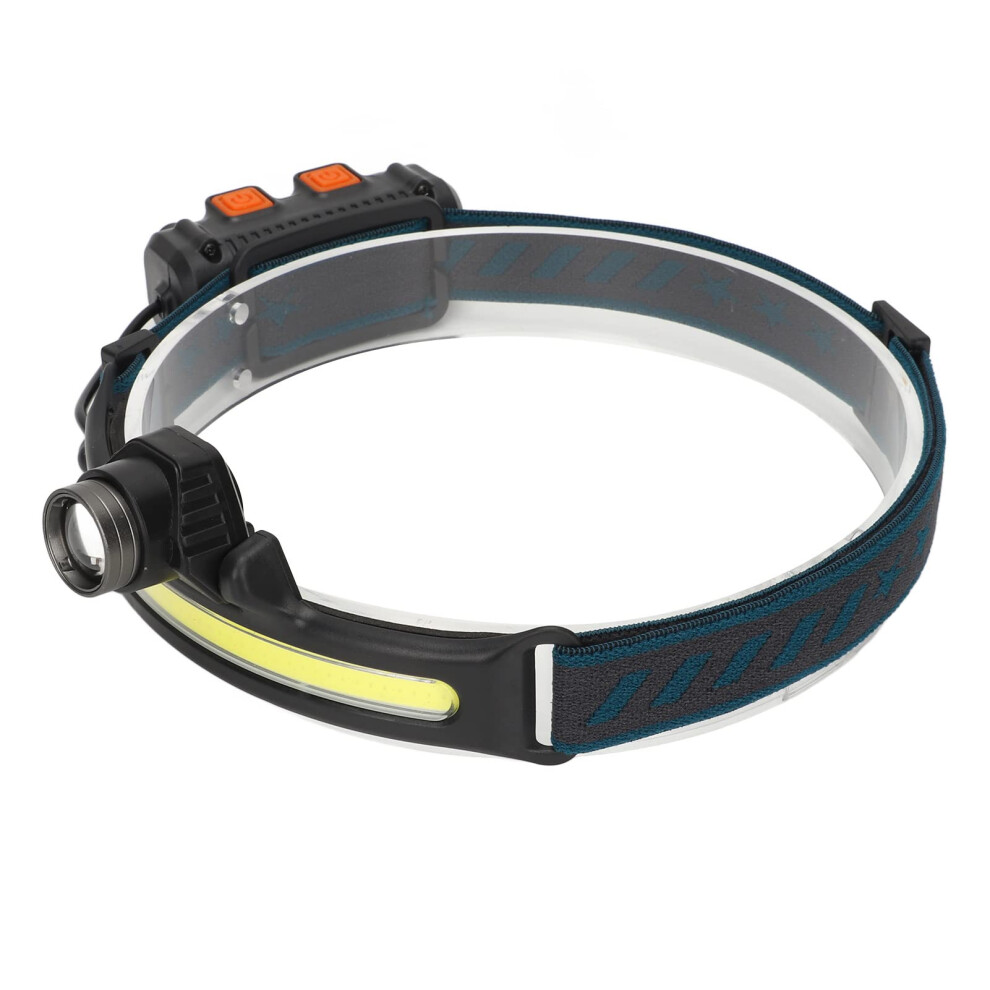 Chronus Chronus Rechargeable Headlamp, COB Floodlight Headlight Multi-function Switch Power Tip (Black)-image-OPC-PF7XPPM-NEW