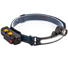 270Wide Beam LED Head Lamp, Headlamp Rechargeable with 6 Lighting Modes Motion Sensor, Zoomable LED Headband for Hard Hat, Camping, Hiking(Black)