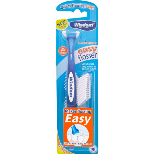Wisdom Wisdom Easy Floss Daily 25's Flosser Colours Vary