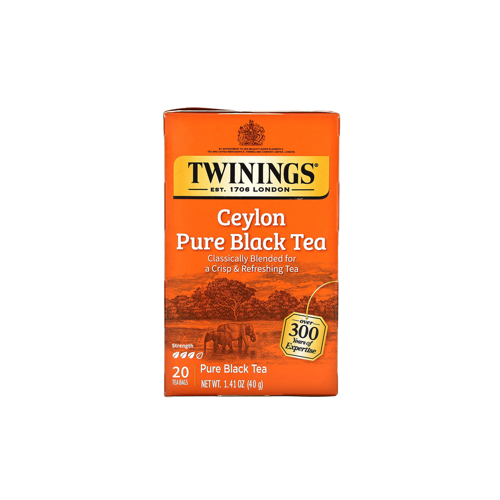 Twinings, Ceylon Pure Black Tea, 20 Tea Bags