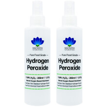 11.99% (12%) Food Grade Hydrogen Peroxide - 200ml Spray - Pack of 2