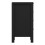 Barcelona Bedside Table 3 Drawers in Matt Black 4