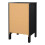 Barcelona Bedside Table 3 Drawers in Matt Black 5