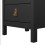 Barcelona Bedside Table 3 Drawers in Matt Black 9