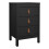 Barcelona Bedside Table 3 Drawers in Matt Black 1