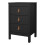 Barcelona Bedside Table 3 Drawers in Matt Black 3