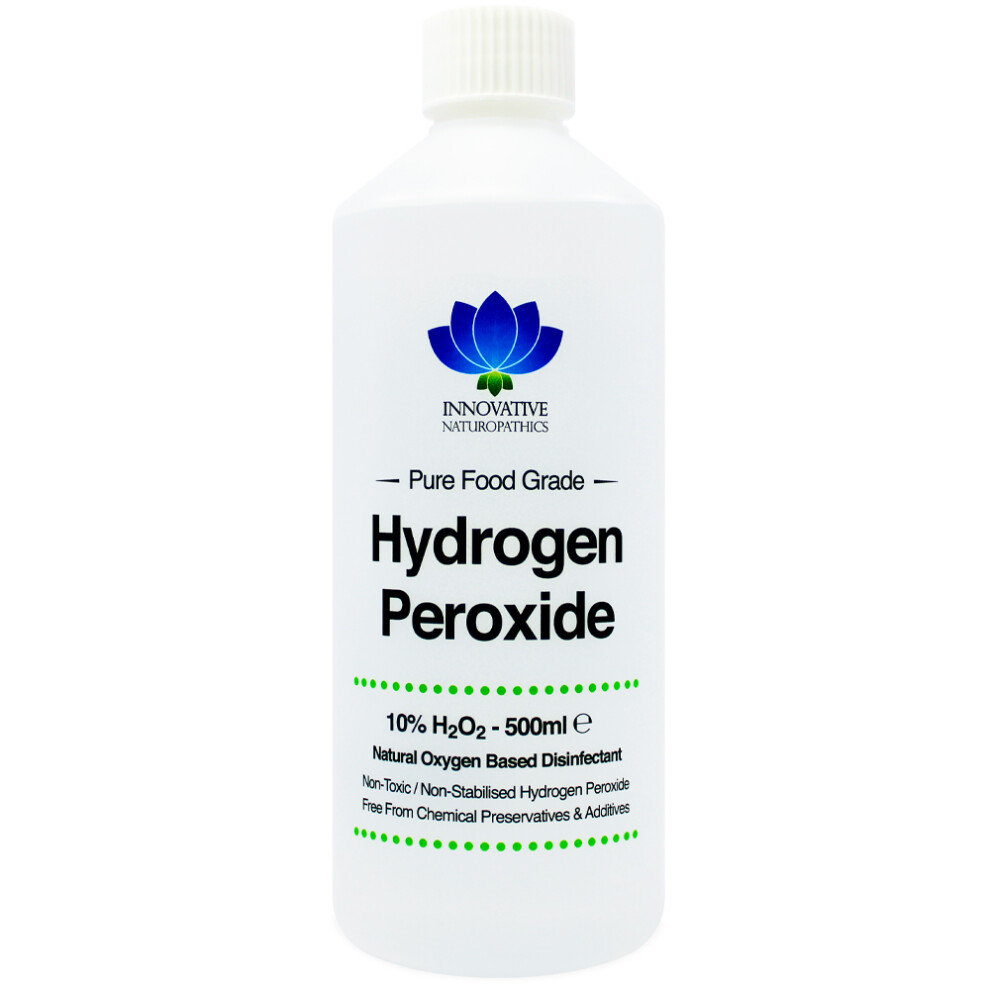 Innovative Naturopathics Food Grade Hydrogen Peroxide - Purest Grade 10% - 500Ml