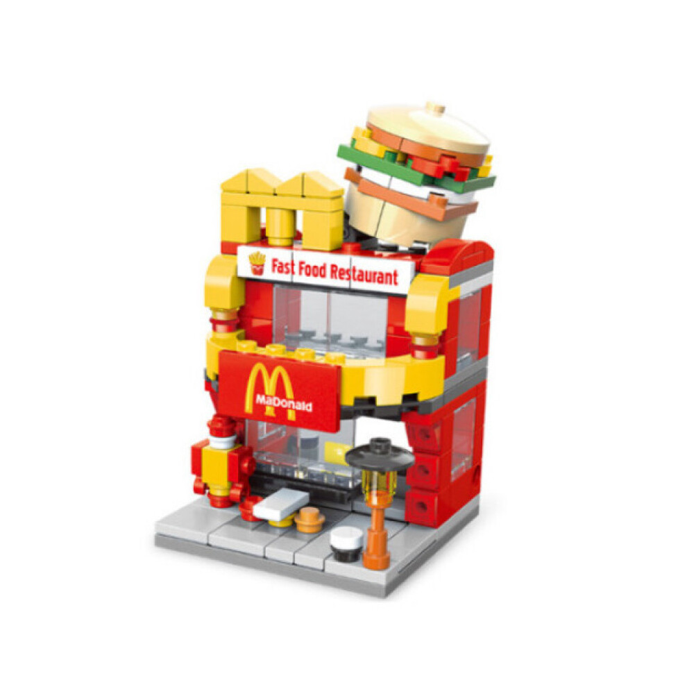 (McDonalds) Street View Model Building Construction Toy Fit Lego