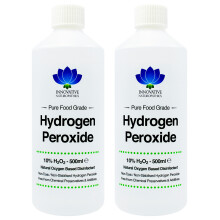 Food Grade Hydrogen Peroxide - Purest Grade 10% - 1 Litre (2 x 500ml)
