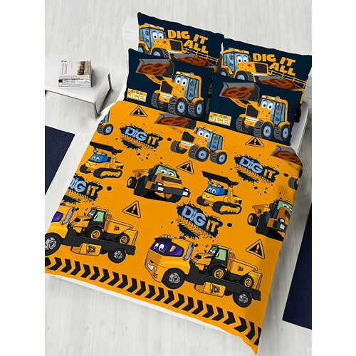 JCB (Junior) JCB Dig It Duvet Cover and Pillowcase Set 2