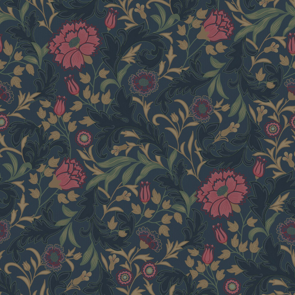 (Navy) Bilbury Heavyweight Vinyl Wallpaper Holden Opus 5022976363045