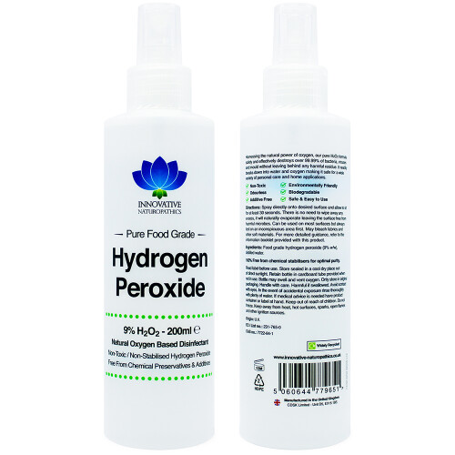 Food Grade Hydrogen Peroxide - Purest Grade 9% - 200ml Spray 2