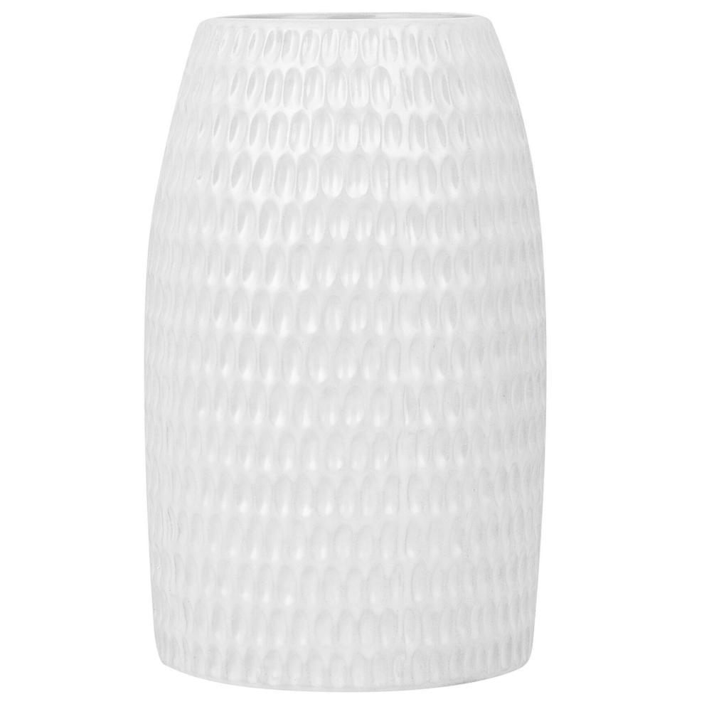 Decorative Vase LINZI Stoneware 25 cm White