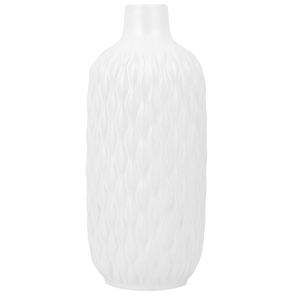 Decorative Vase EMAR Stoneware 31 cm White