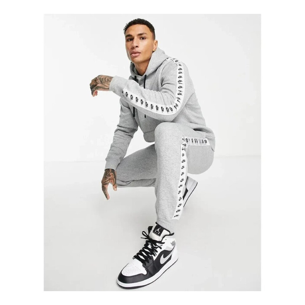 New Nike Men's (S) Sportswear Tracksuit Hooded Fleece Grey