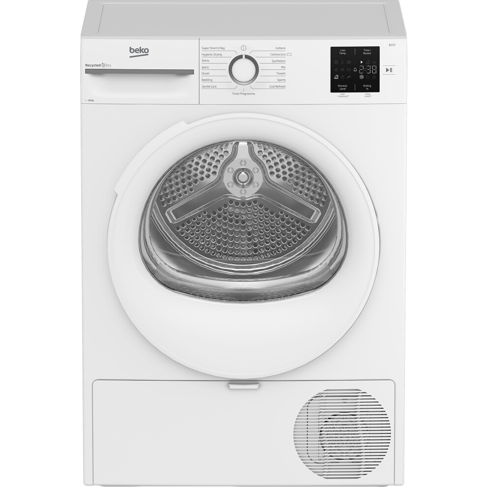 Beko b300 BM3T31023W 10Kg Heat Pump Tumble Dryer - White - A++ Rated