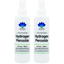 Food Grade Hydrogen Peroxide - Purest Grade 9% - 200ml Spray - 2 Pack
