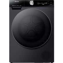Hisense 7S Series DH7S107BB Wifi Connected 10Kg Heat Pump Tumble Dryer - Black - A+++ Rated