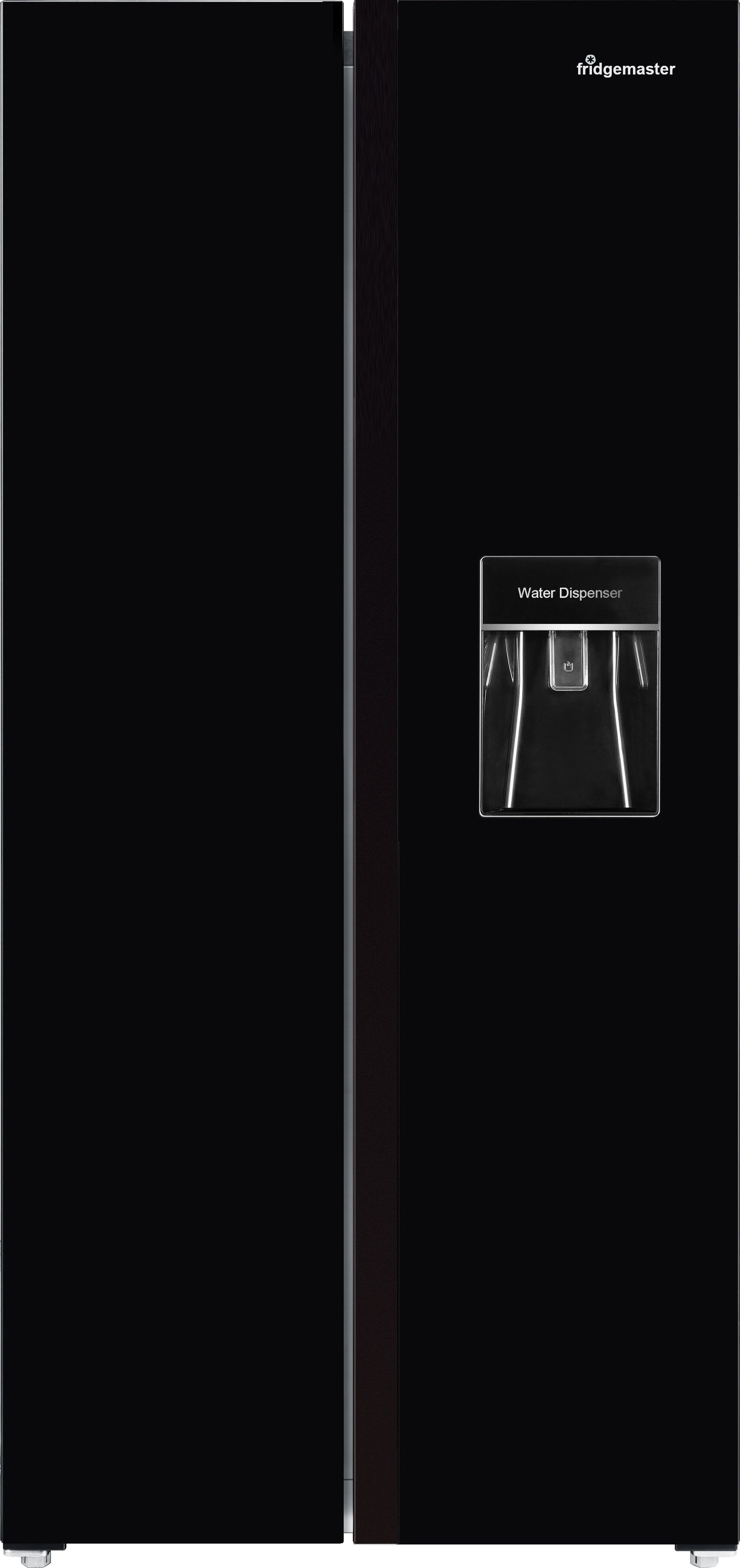 Fridgemaster Look Fridgemaster American Fridge Freezer - Black - E Rated on OnBuy
