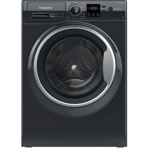 Hotpoint Anti-Stain NSWM 7469 BS UK 7kg Washing Machine with 1400 rpm - Black - A Rated
