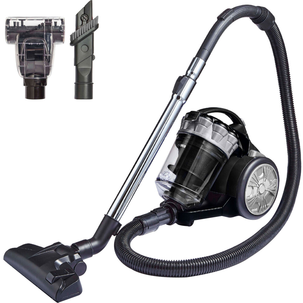 Tower Multi-Cyclonic Bagless Cylinder Vacuum Cleaner - 2L Capacity - 700W - Silver - T102000plpet - Image 7
