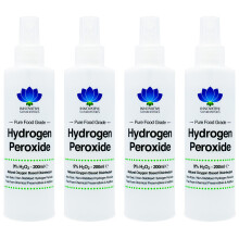 Food Grade Hydrogen Peroxide - Purest Grade 9% - 200ml Spray - 4 Pack