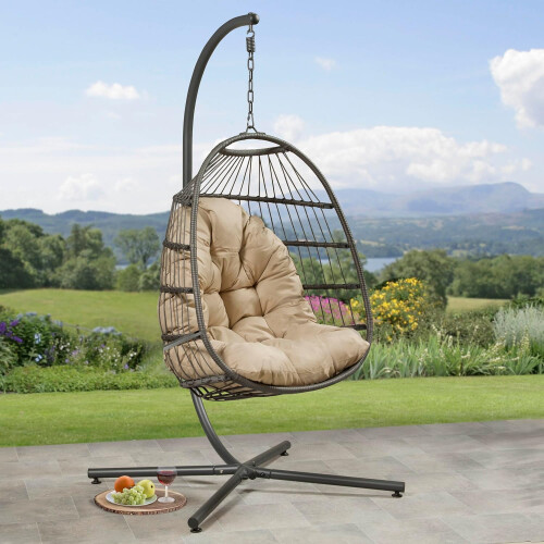 Garden Store Direct Garden Store Direct Single Folding Hanging Cocoon Swing Seat 1