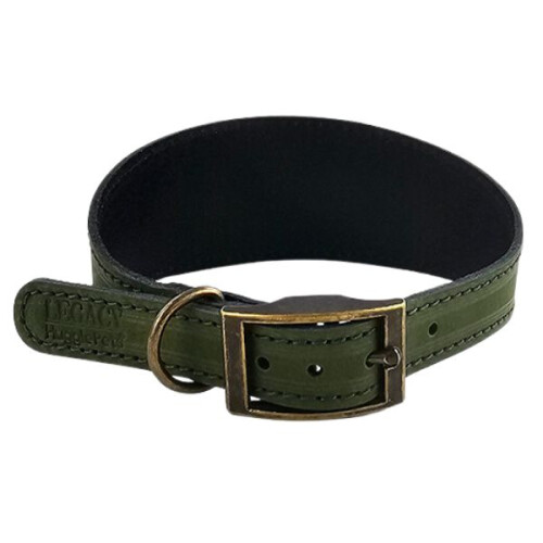 HugglePets (Small, Khaki) HugglePets Leather Hound Dog Collar