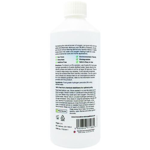 Food Grade Hydrogen Peroxide - Purest Grade 9% - 500ml 1