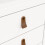 Barcelona Bedside Table 3 Drawers in White 9