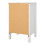 Barcelona Bedside Table 3 Drawers in White 6