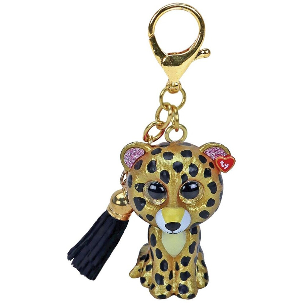 TY Sterling the Leopard Mini Boo Key Clip