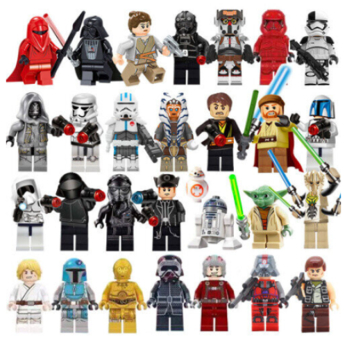 29pc Star Wars Minifigures Set Fit Lego