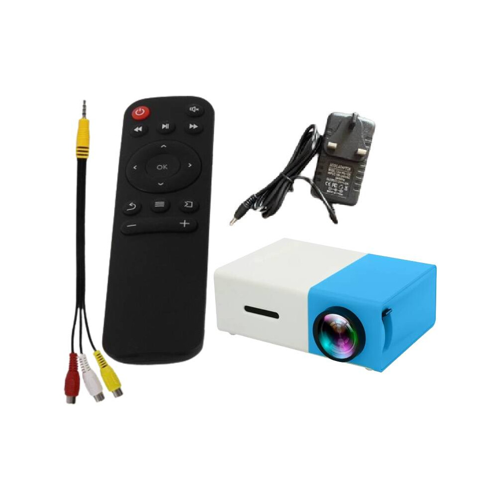 ( Uk) 4K Projector Mini Home Theatre Cinema Smart Tv Uk Led Projector Multimedia Blue 691085994751
