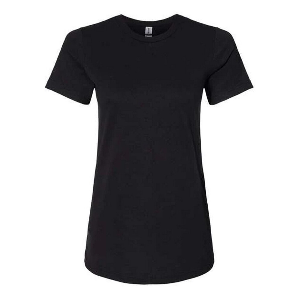 (S, Pitch Black) Gildan Womens/Ladies Softstyle CVC T-Shirt