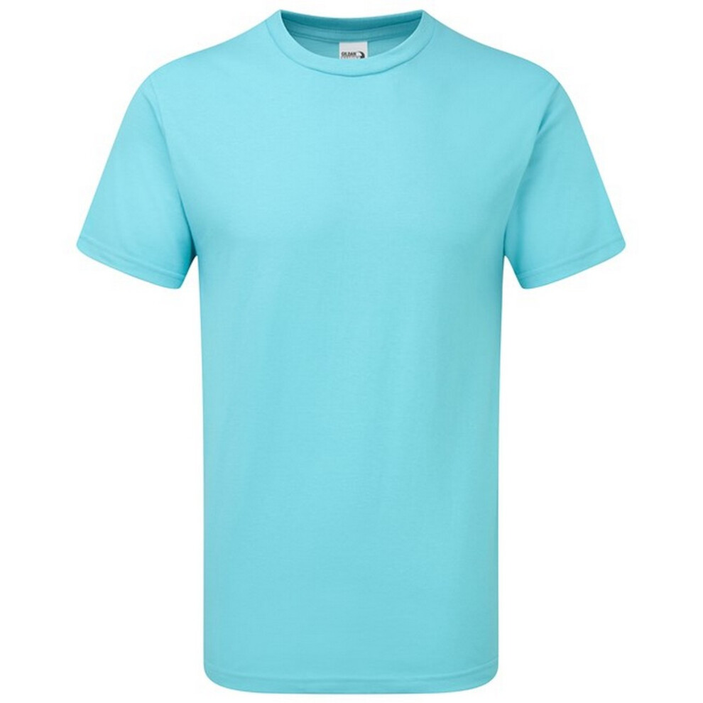 (S, Lagoon Blue) Gildan Hammer Mens T-Shirt