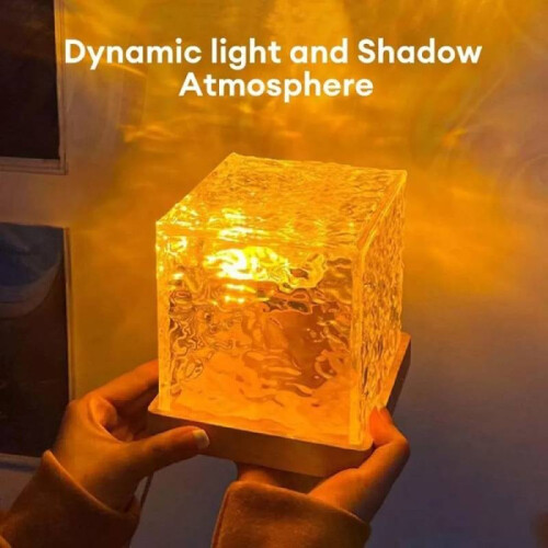 Northern Lights Cube 16 Colors Dynamic Water Wave Night Light With Remote 2