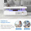 Coffee Table with 2 Drawer Storage, with 16-Color Led Lights, White 4