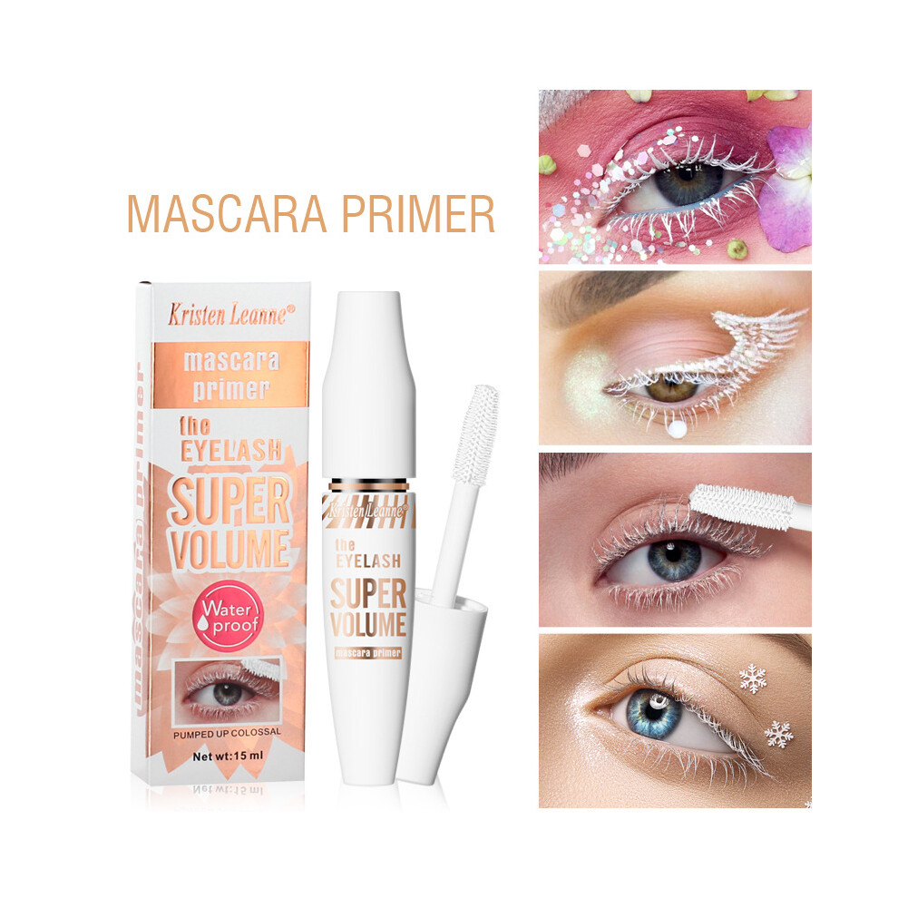 White Mascara Curling Lash Primer Volume Waterproof Eye Makeup