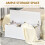 Homcom HOMCOM Storage Chest With Lid, 113L Storage Box, White 3