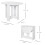 Homcom HOMCOM Folding Dining Table Foldable Drop Leaf Dinner Table for Kitchen White 2