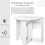 Homcom HOMCOM Folding Dining Table Foldable Drop Leaf Dinner Table for Kitchen White 4