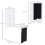 Homcom HOMCOM Multi-Functional Folding Wall-Mounted Drop-Leaf Table w/Chalkboard Shelf 2