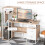 Homcom HOMCOM Computer PC Laptop Desk Table Shelf 2 Drawers Bookstore workstation 4