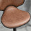 Homcom HOMCOM Bar Stool Set of 2 Microfiber Cloth Adjustable Armless Chairs Brown 6